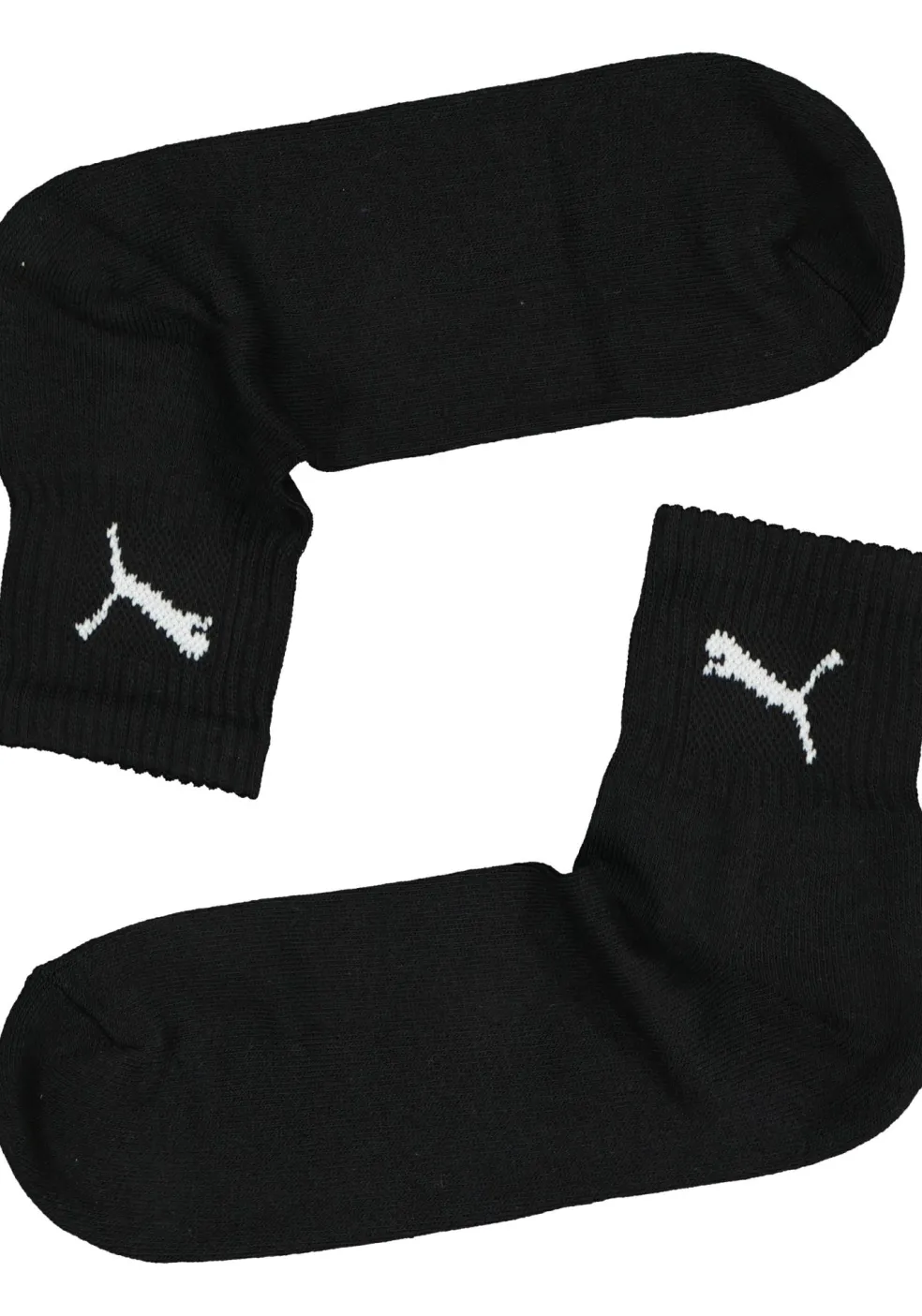 Puma short crew 3-Pack, zwart