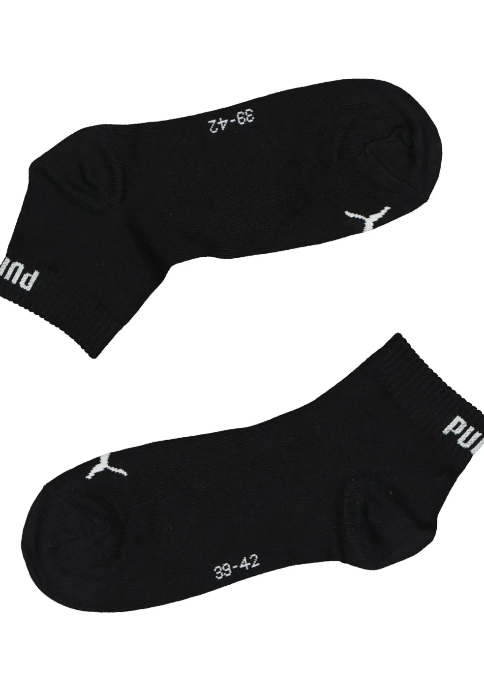 Puma Unisex Quarter Plain (3-pack), unisex hoge enkelsokken, wit, grijs en zwart