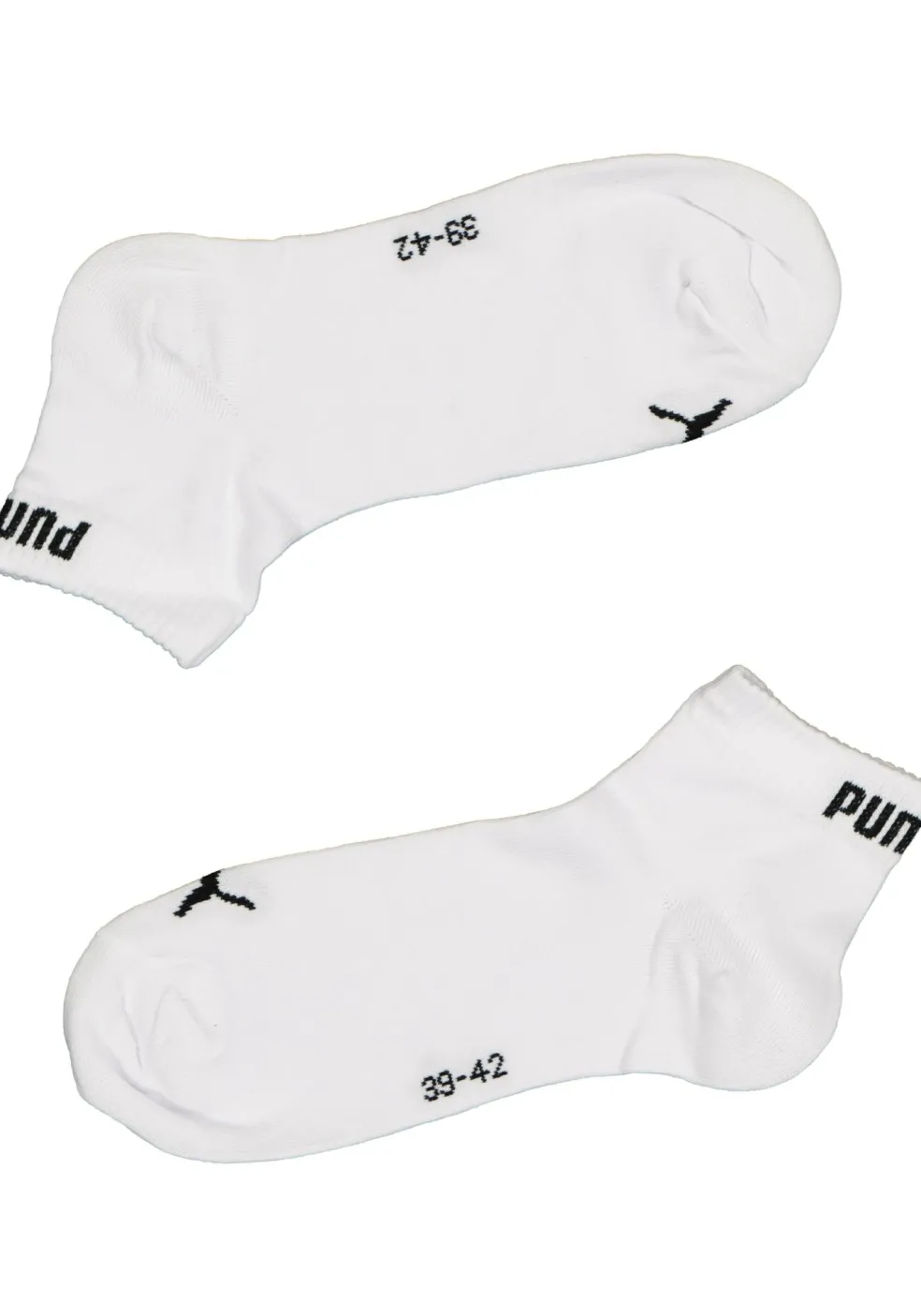 Puma Unisex Quarter Plain (3-pack), unisex hoge enkelsokken, wit