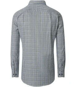 Redmond comfort fit overhemd, Oxford, blauw, wit en beige geruit