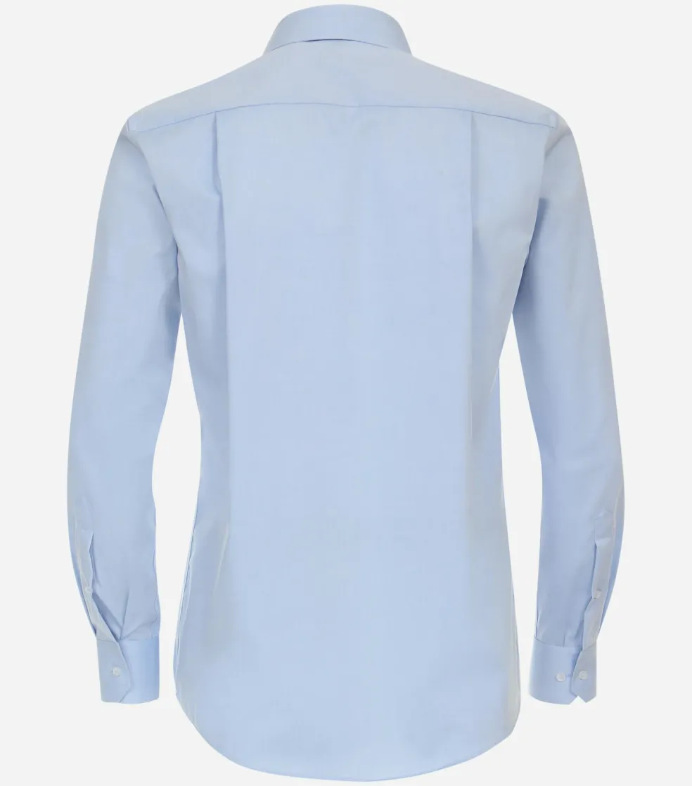Redmond comfort fit overhemd, popeline, blauw