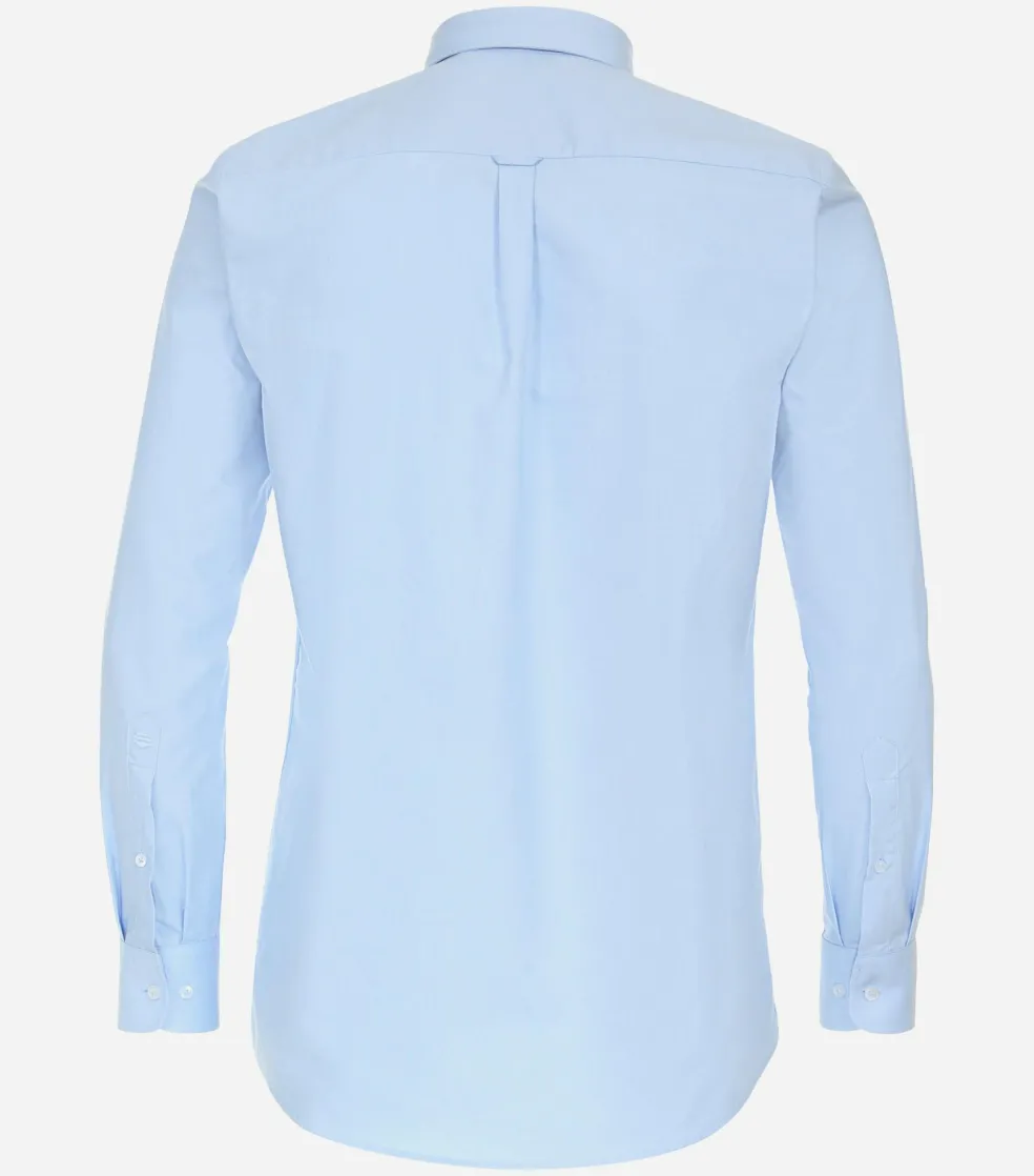 Redmond comfort fit overhemd, popeline, blauw