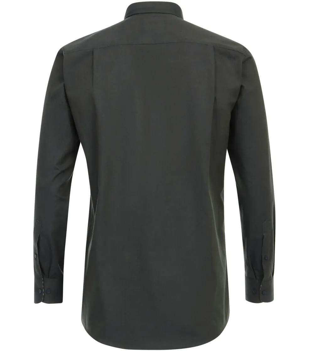 Redmond comfort fit overhemd, twill, groen