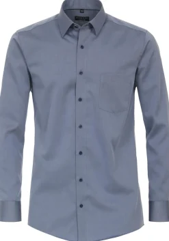 Redmond comfort fit overhemd, popeline, blauw