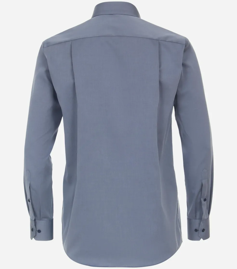 Redmond comfort fit overhemd, popeline, blauw