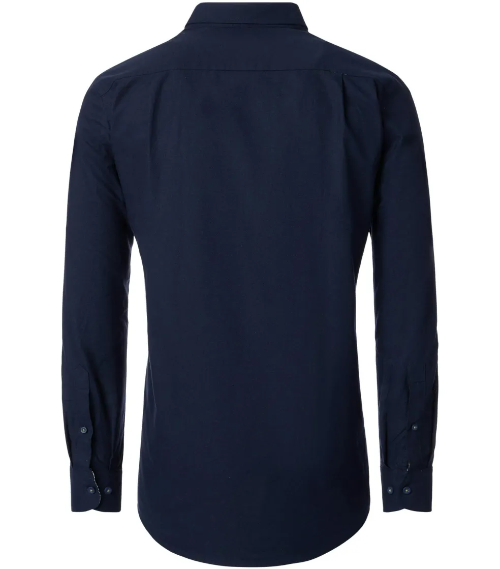 Redmond comfort fit overhemd, Oxford, donkerblauw