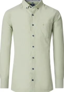 Redmond comfort fit overhemd, Oxford, lichtgroen