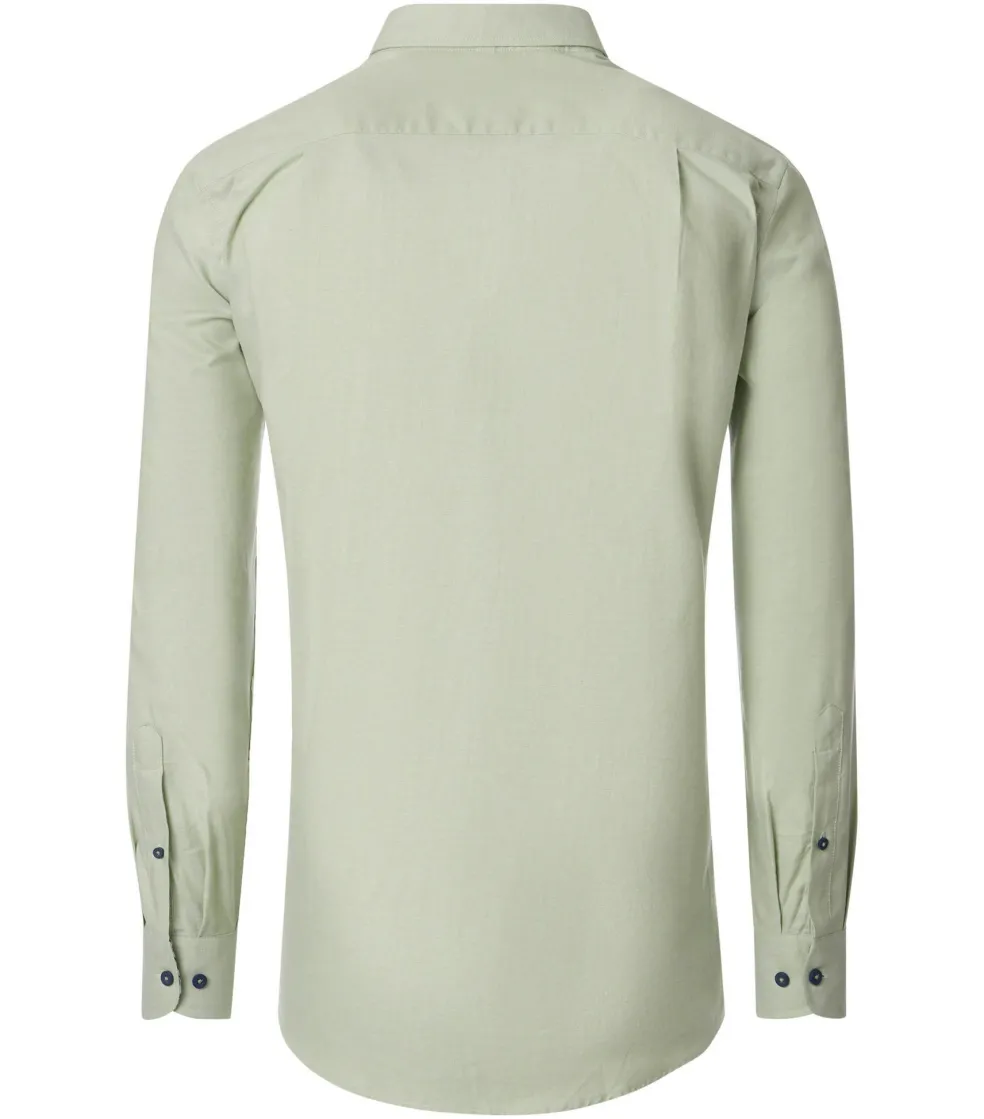 Redmond comfort fit overhemd, Oxford, lichtgroen