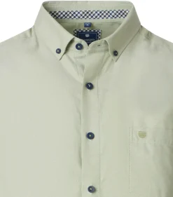 Redmond comfort fit overhemd, Oxford, lichtgroen