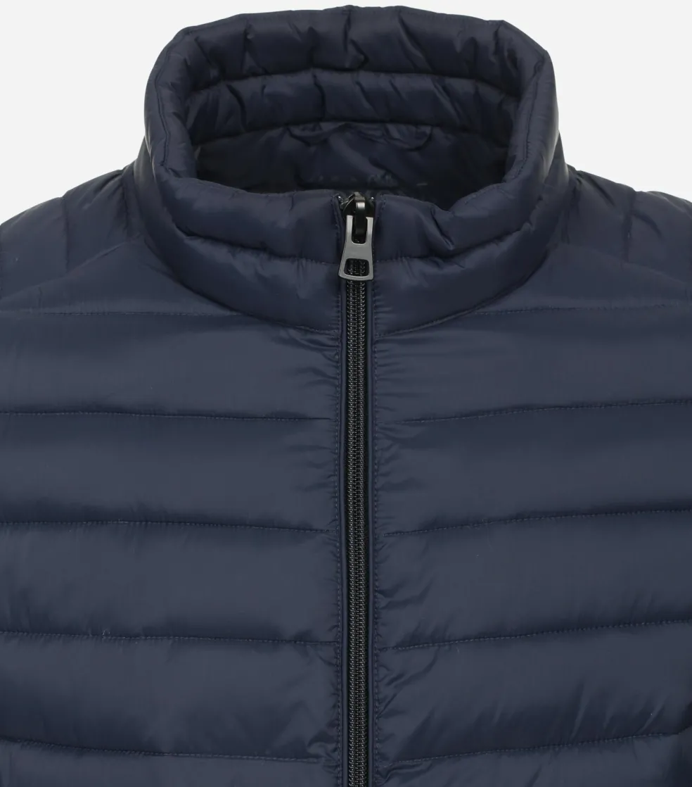 Redmond comfort fit tussenjas, blauw