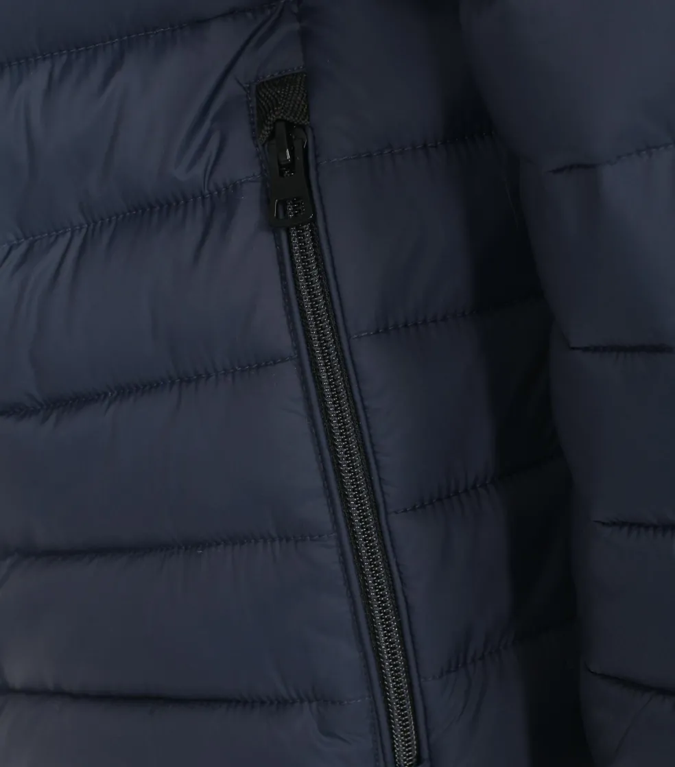 Redmond comfort fit tussenjas, blauw