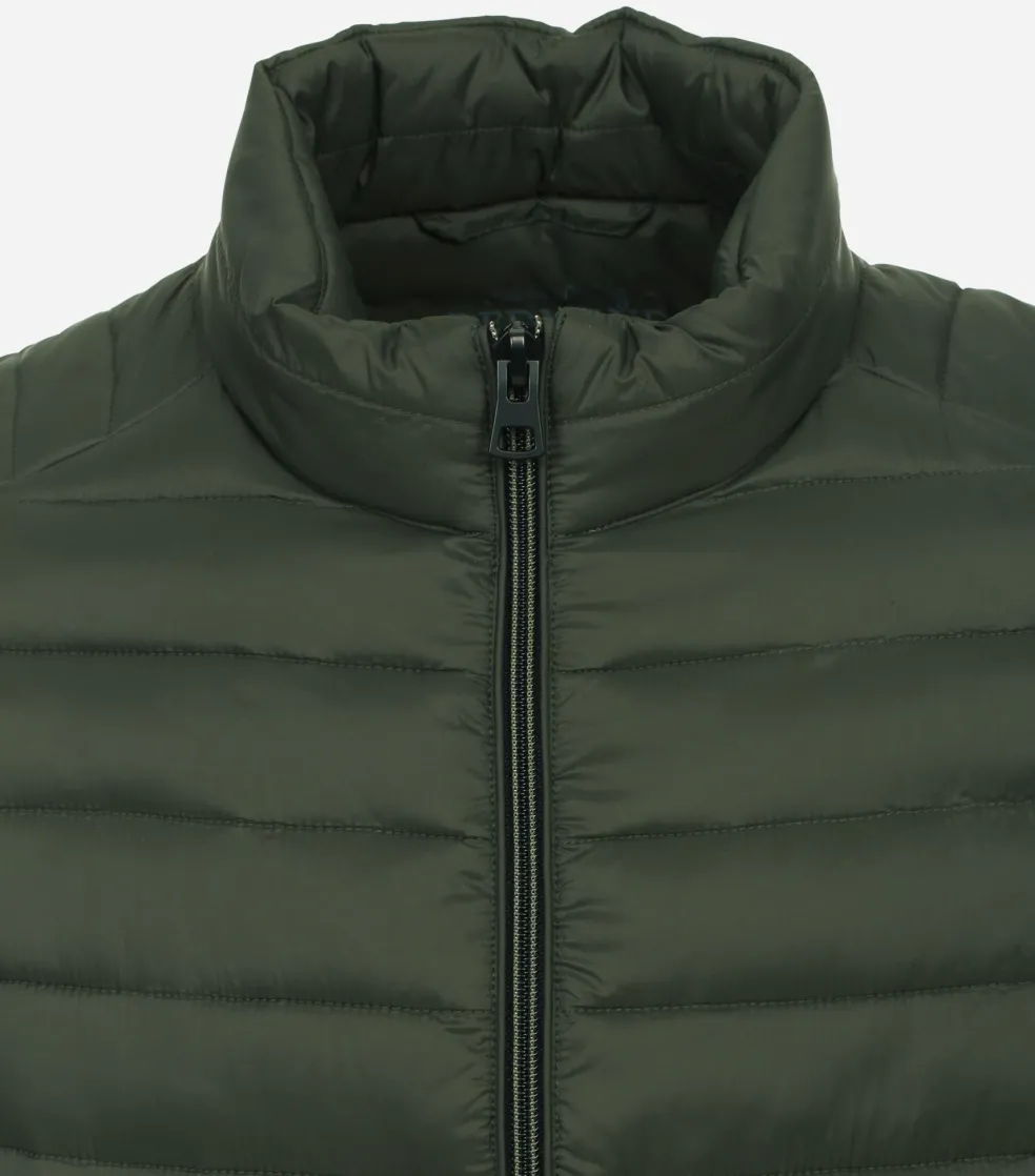 Redmond comfort fit tussenjas, groen