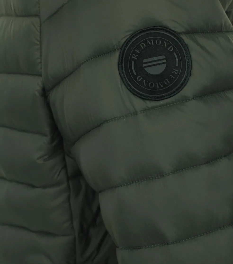 Redmond comfort fit tussenjas, groen