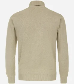 Redmond heren coltrui katoen, beige (middeldik)