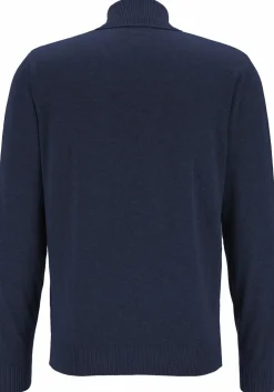 Redmond heren coltrui katoen, marine blauw