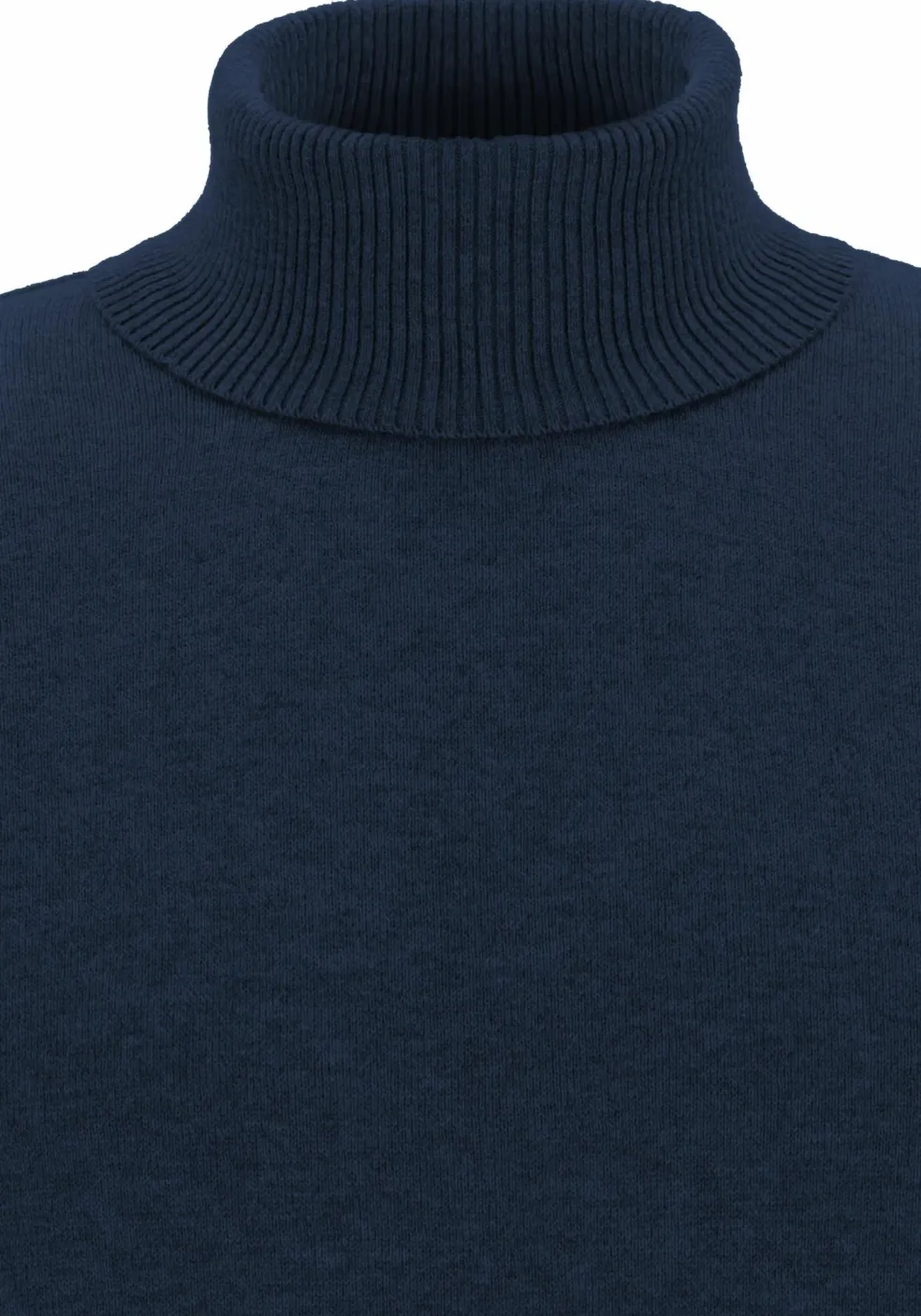 Redmond heren coltrui katoen, marine blauw