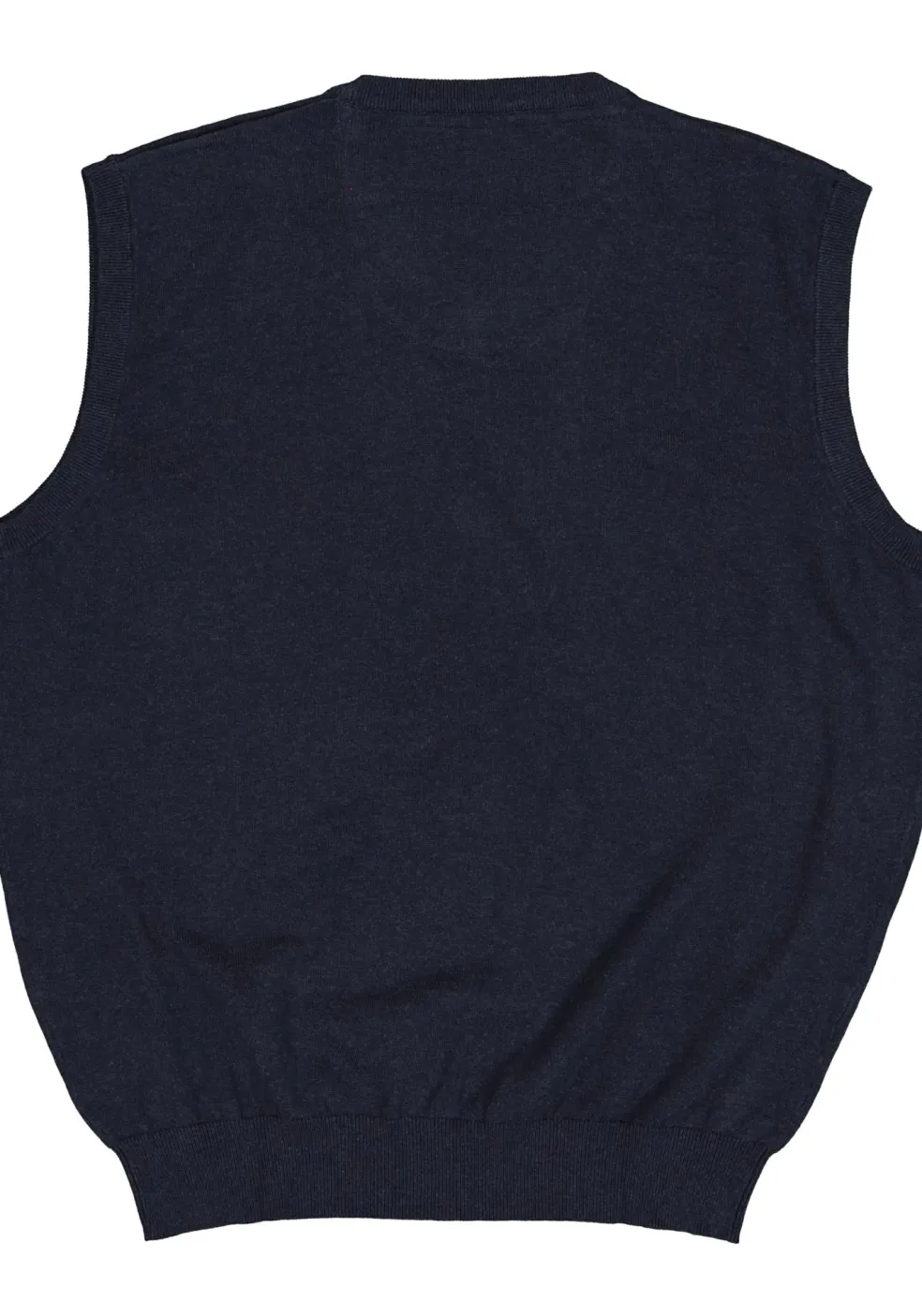 Redmond heren spencer katoen, V-hals, marine blauw