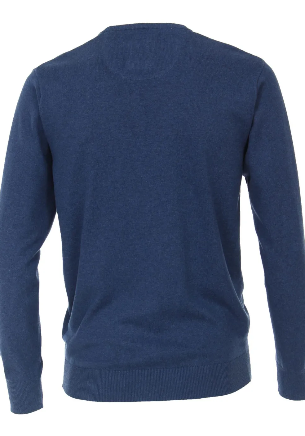 Redmond heren trui katoen, O-hals, blauw