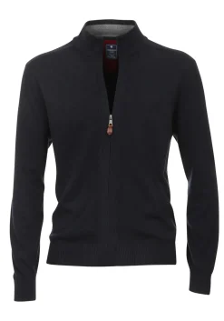 Redmond heren vest katoen, met rits, marine blauw