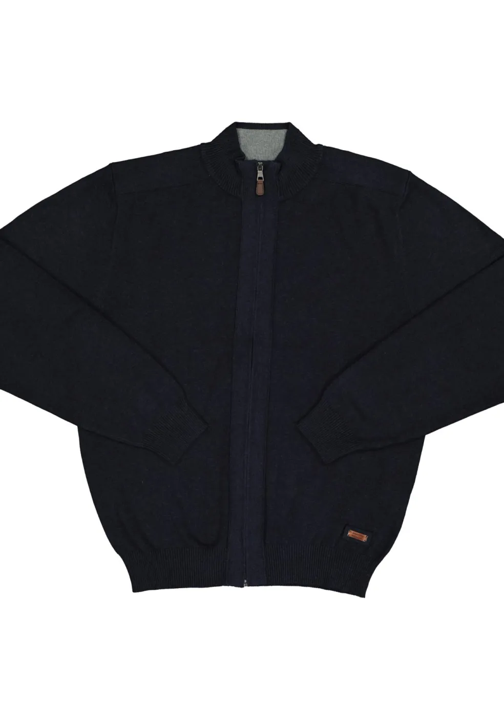 Redmond heren vest katoen, met rits, marine blauw
