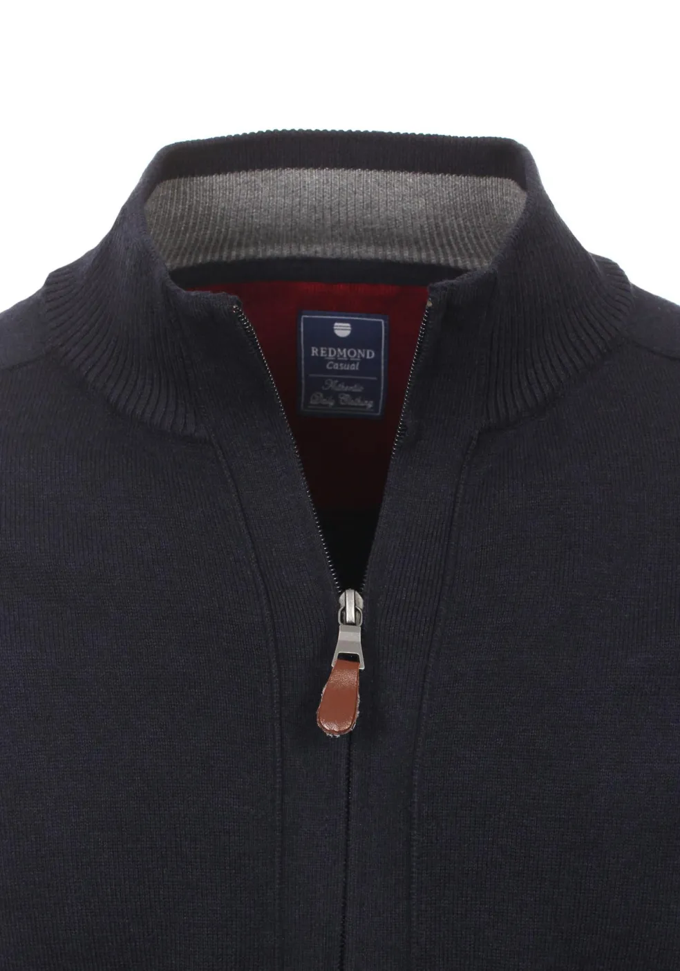 Redmond heren vest katoen, met rits, marine blauw