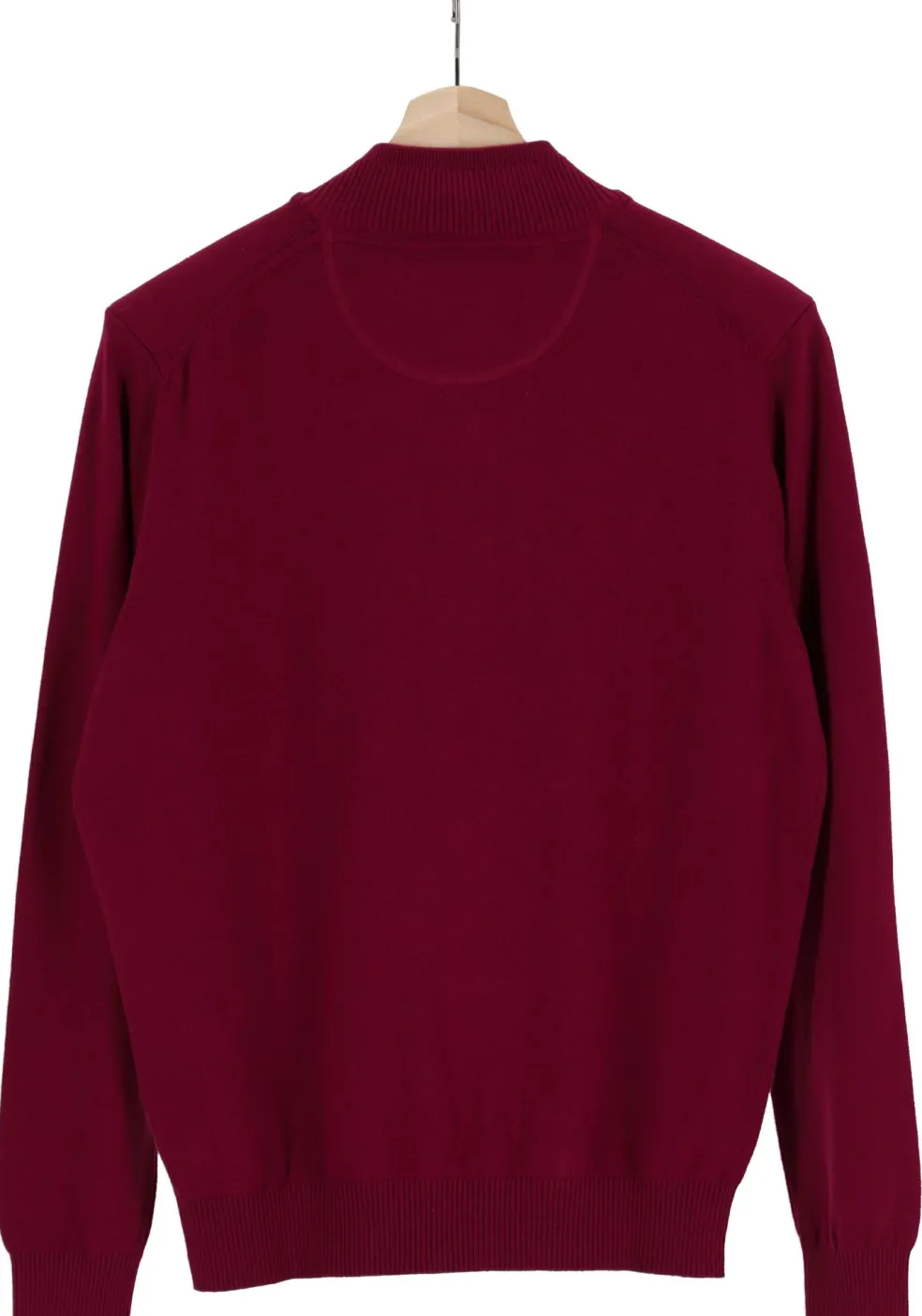 Redmond heren vest katoen, met rits, bordeaux rood