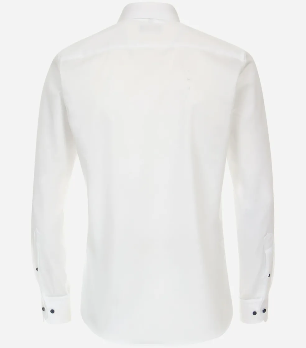 Redmond modern fit overhemd, popeline, wit