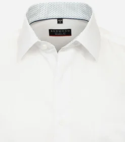 Redmond modern fit overhemd, popeline, wit