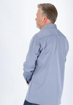 Redmond modern fit overhemd, popeline, blauw