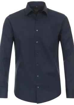 Redmond modern fit overhemd, popeline, blauw