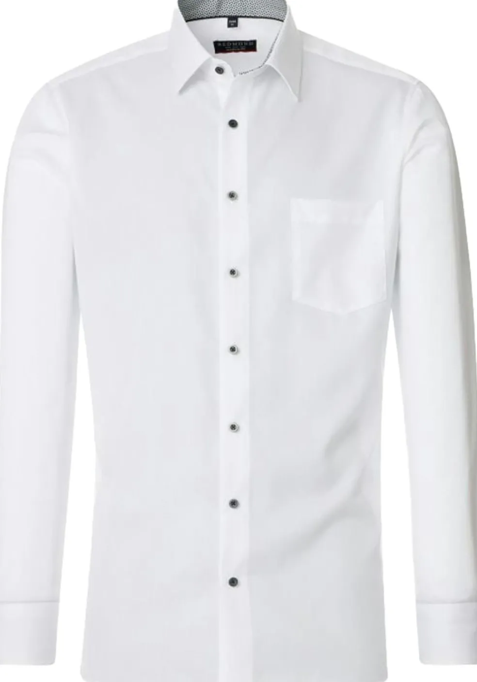 Redmond modern fit overhemd, twill, wit