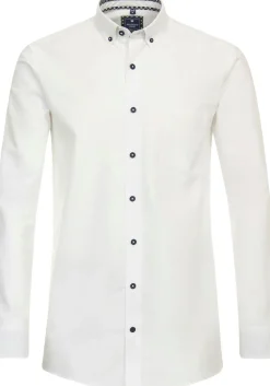 Redmond modern fit overhemd, twill, wit