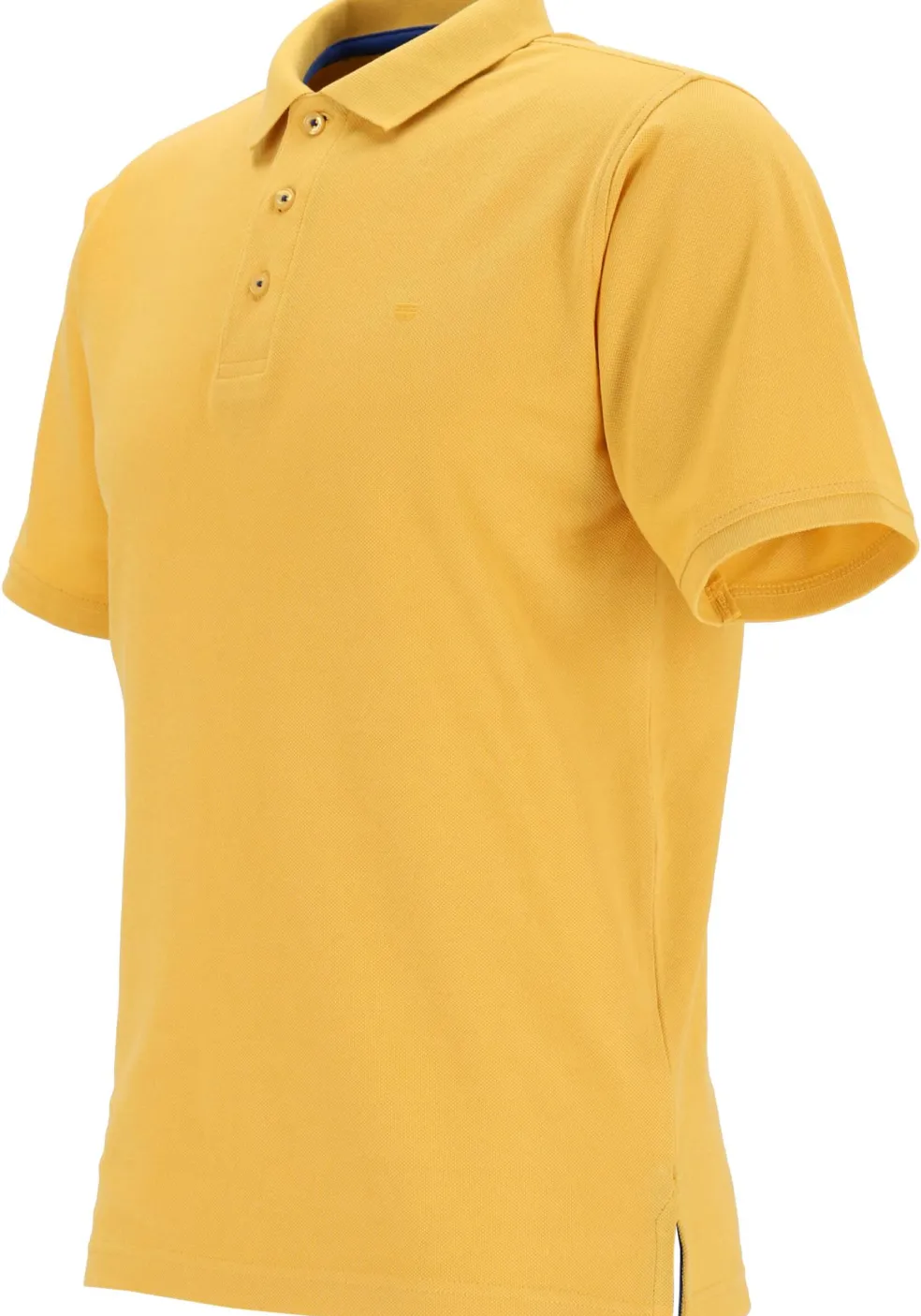 Redmond modern fit poloshirt, geel (blauw contrast)