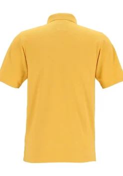 Redmond modern fit poloshirt, geel (blauw contrast)
