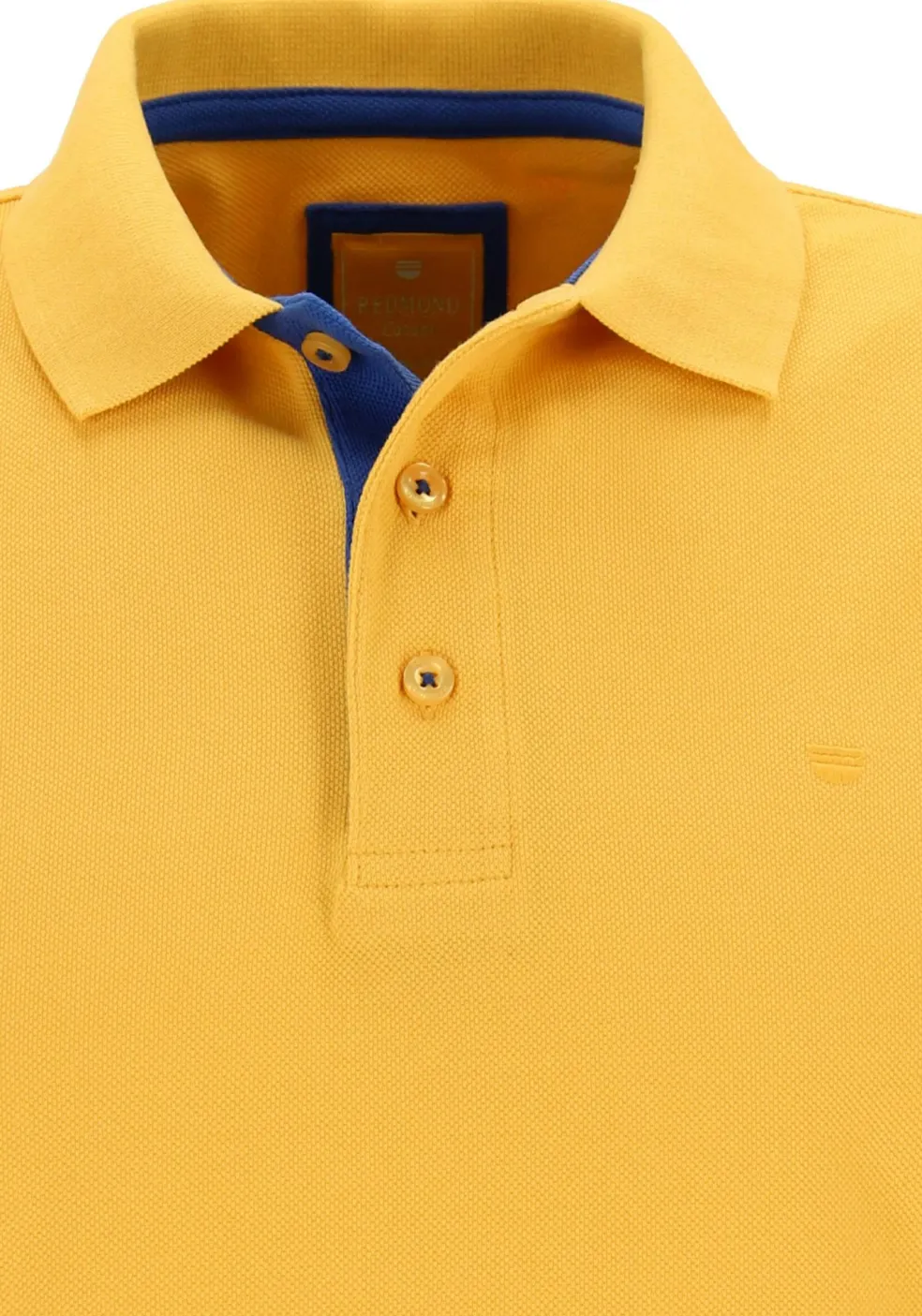 Redmond modern fit poloshirt, geel (blauw contrast)
