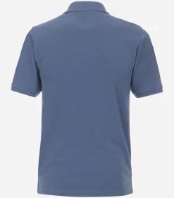 Redmond regular fit heren polo, pique, blauw