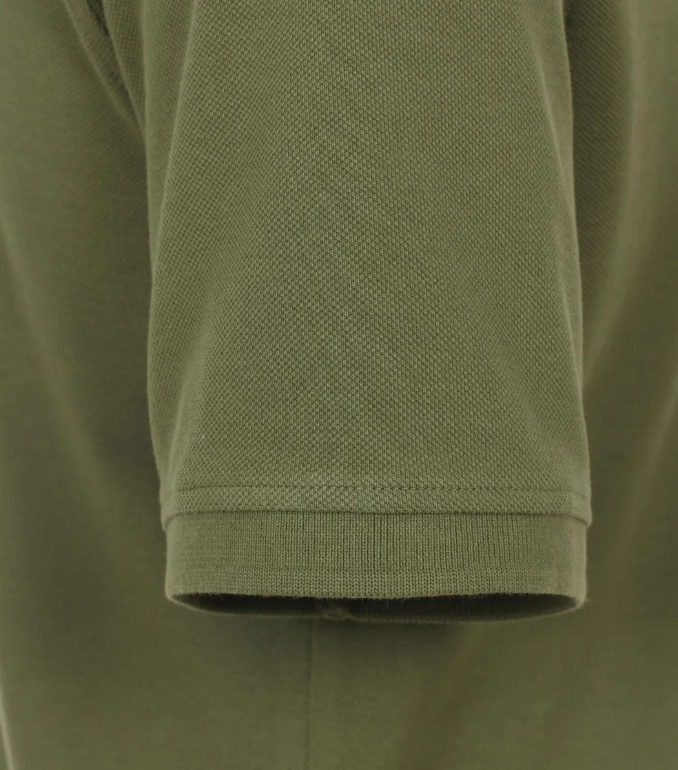 Redmond regular fit heren polo, pique, groen