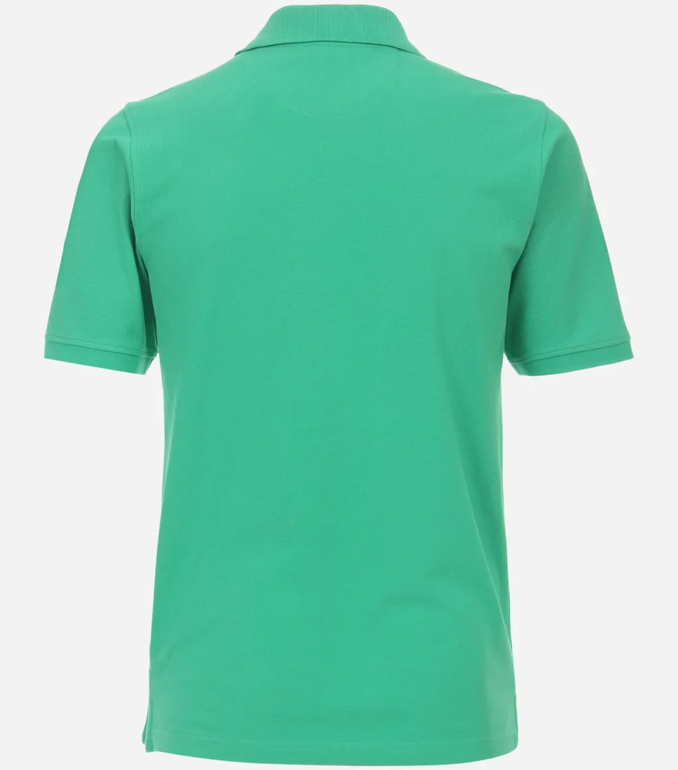 Redmond regular fit heren polo, pique, groen