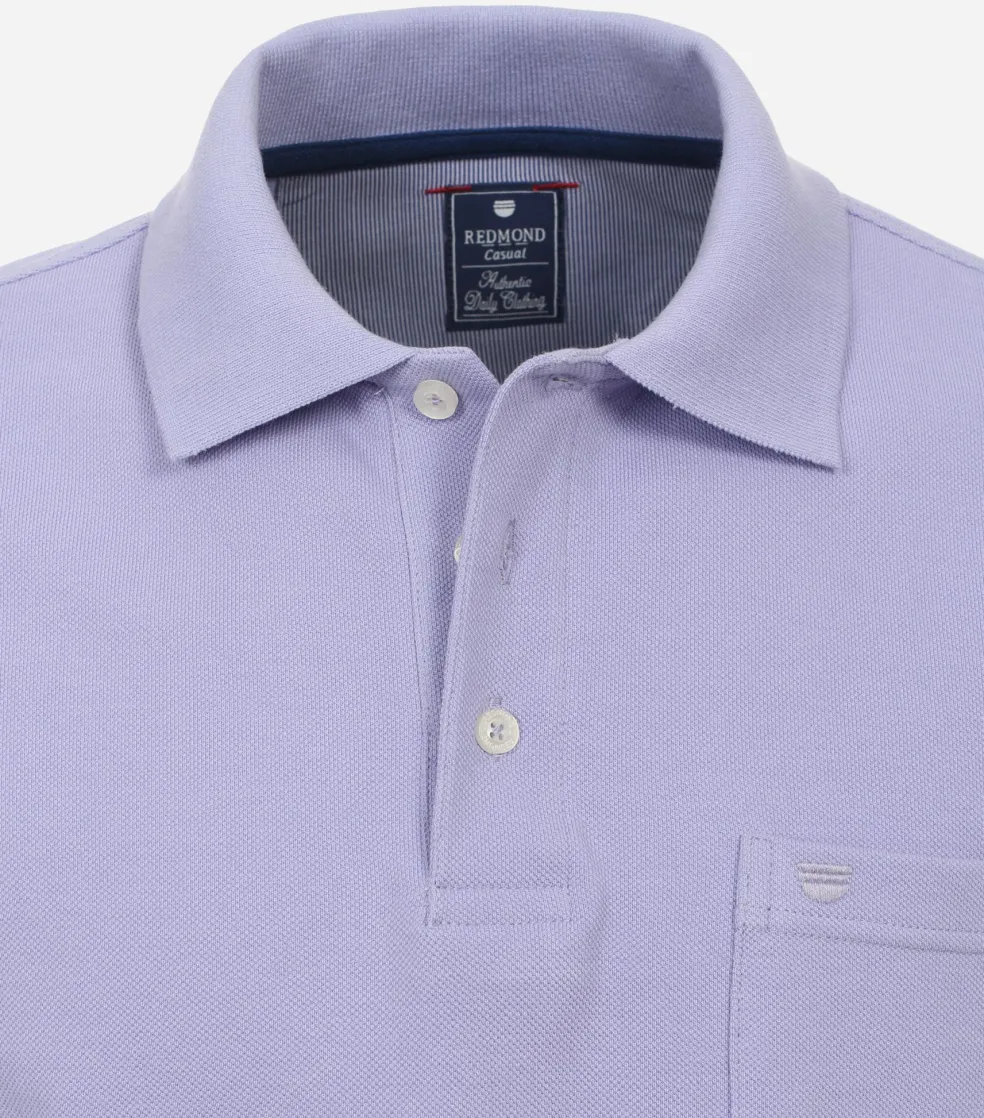 Redmond regular fit heren polo, pique, paars