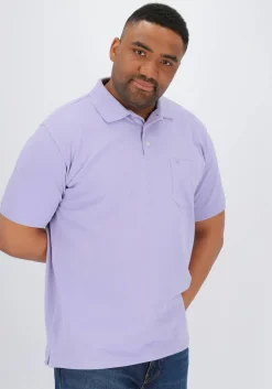 Redmond regular fit heren polo, pique, paars