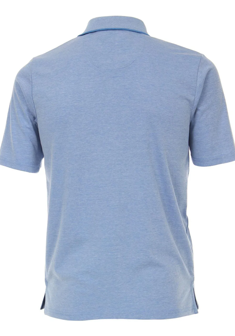 Redmond regular fit poloshirt, midden blauw melange