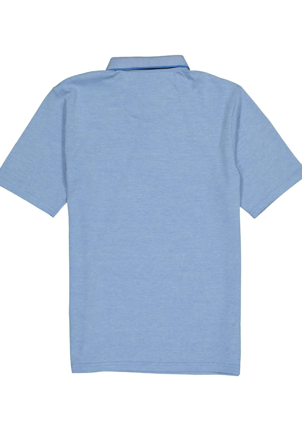 Redmond regular fit poloshirt, midden blauw melange