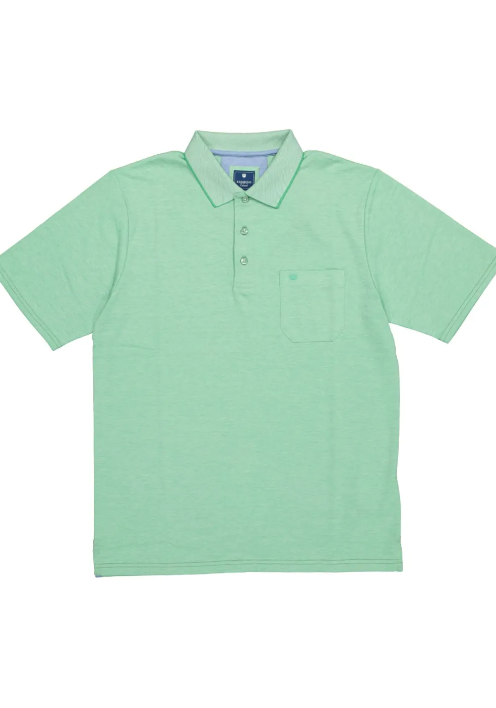 Redmond regular fit poloshirt, groen melange