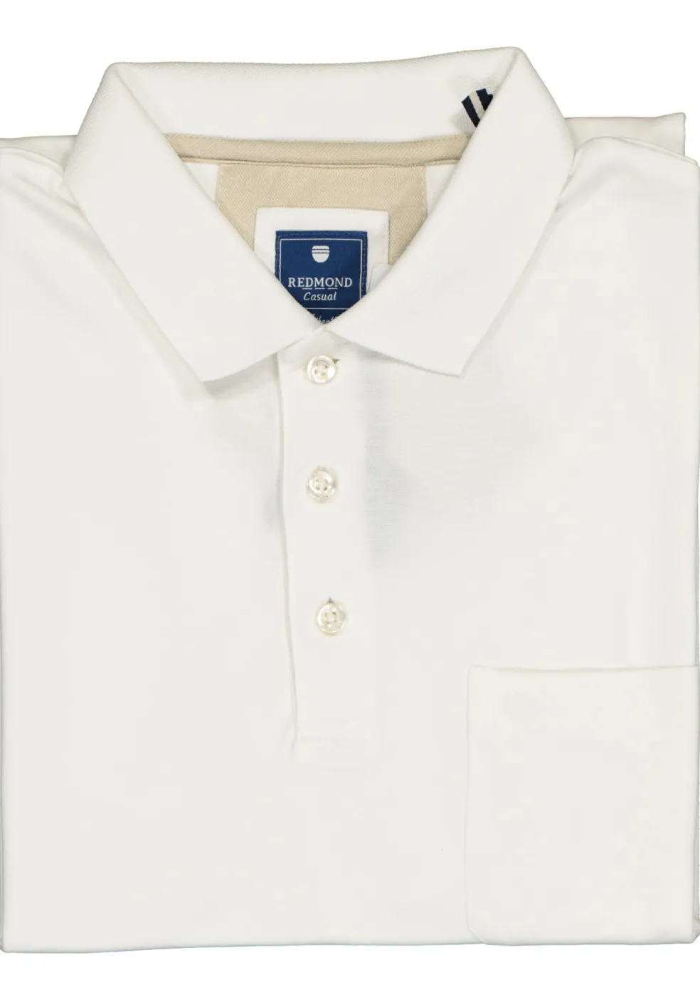 Redmond regular fit poloshirt, wit