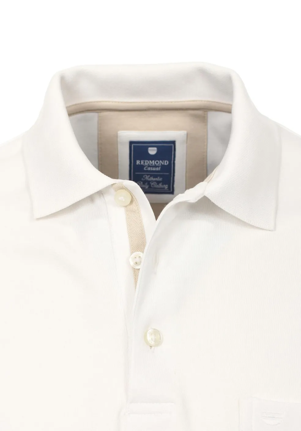 Redmond regular fit poloshirt, wit
