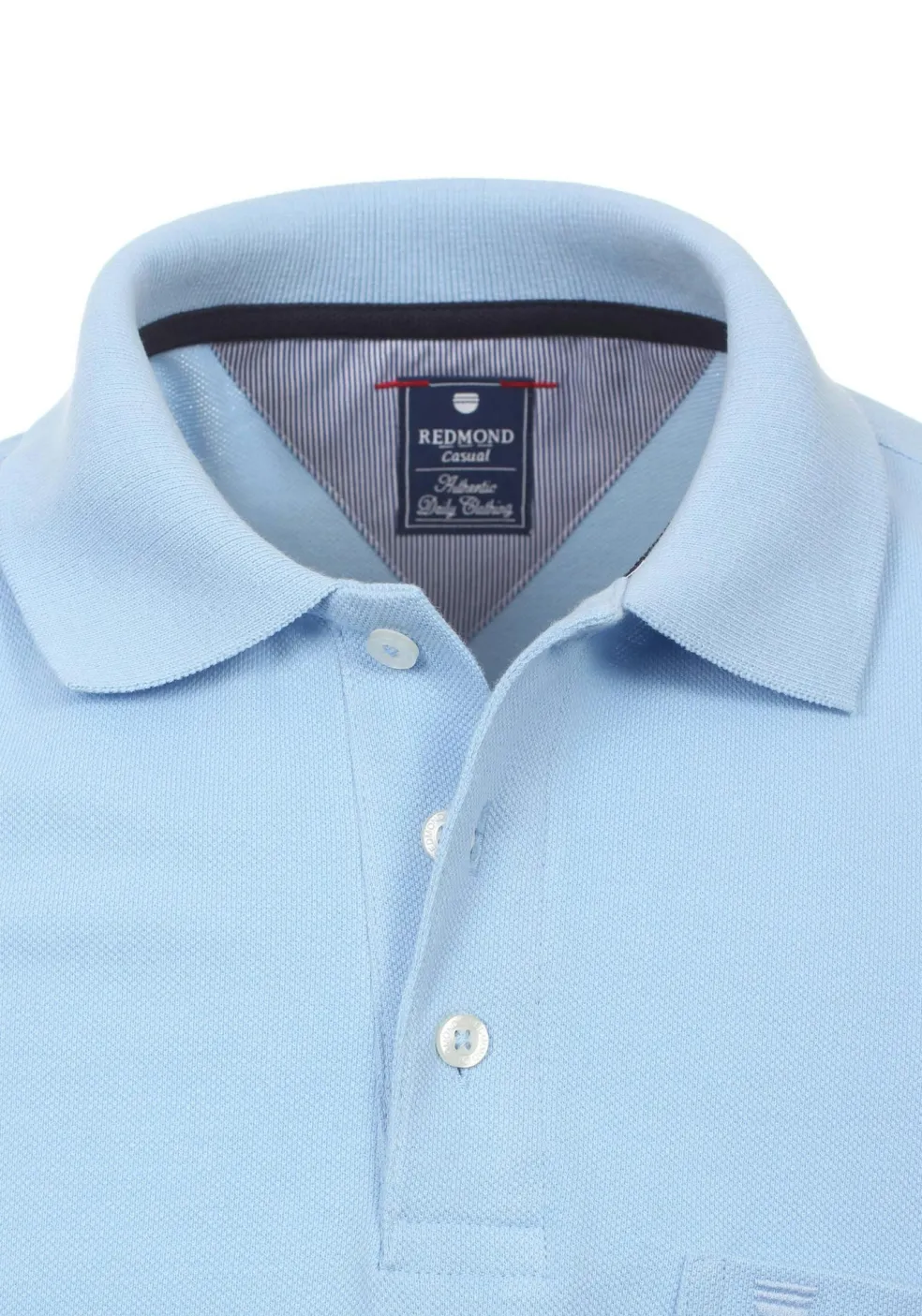 Redmond regular fit poloshirt, lichtblauw