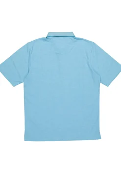 Redmond regular fit poloshirt, lichtblauw melange