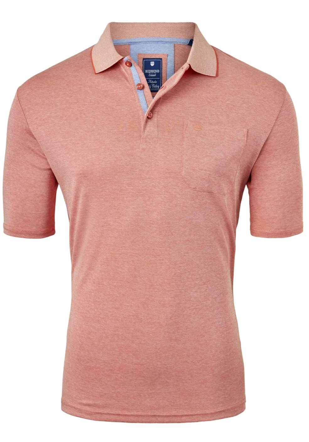 Redmond regular fit poloshirt, oranje melange