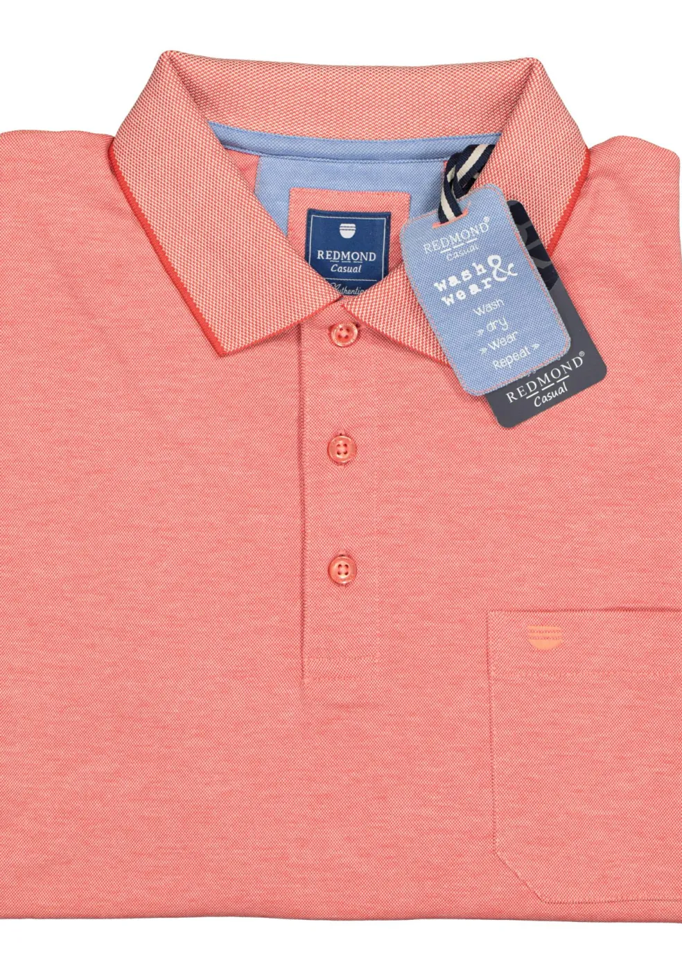Redmond regular fit poloshirt, oranje melange