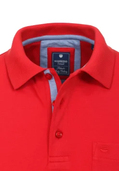 Redmond regular fit poloshirt, rood